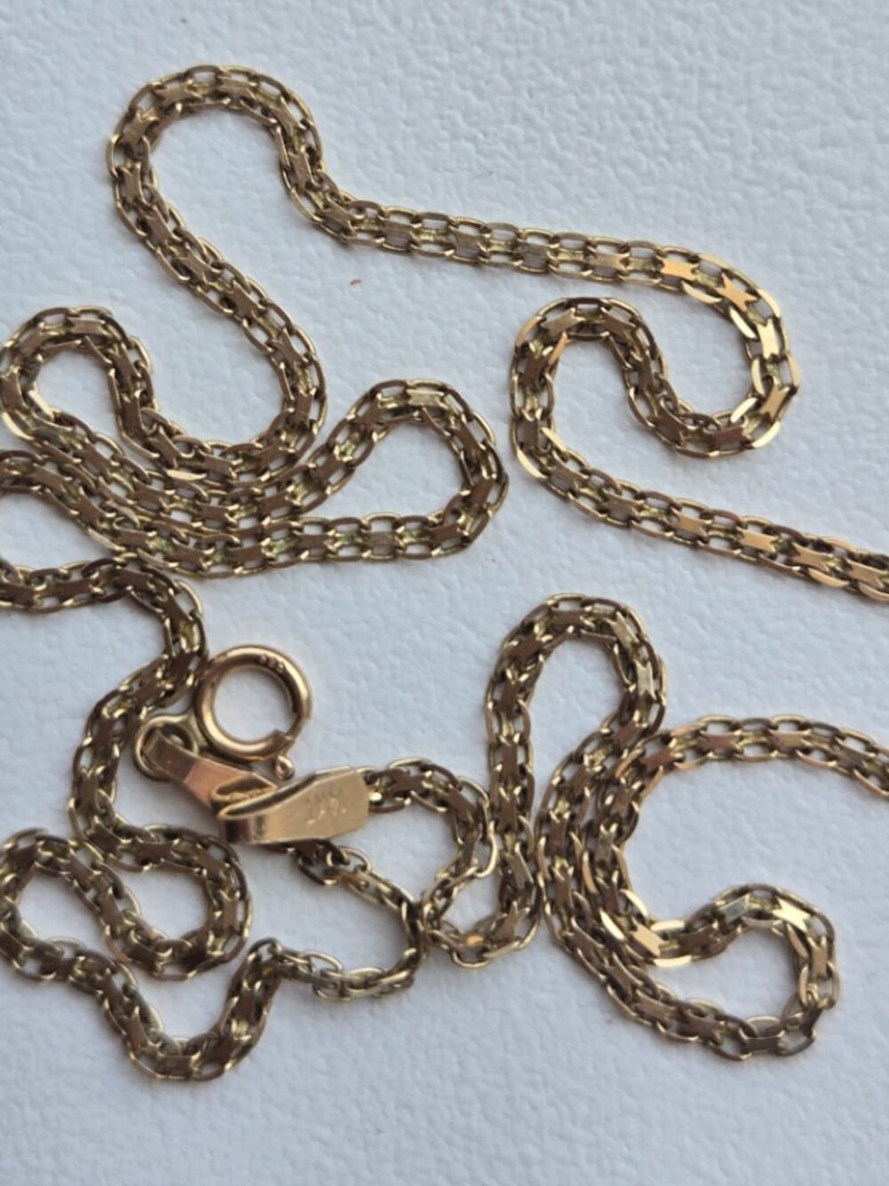 14K Yellow Gold Flat Link Chain